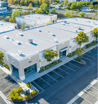 Aerial View of Industrial Building