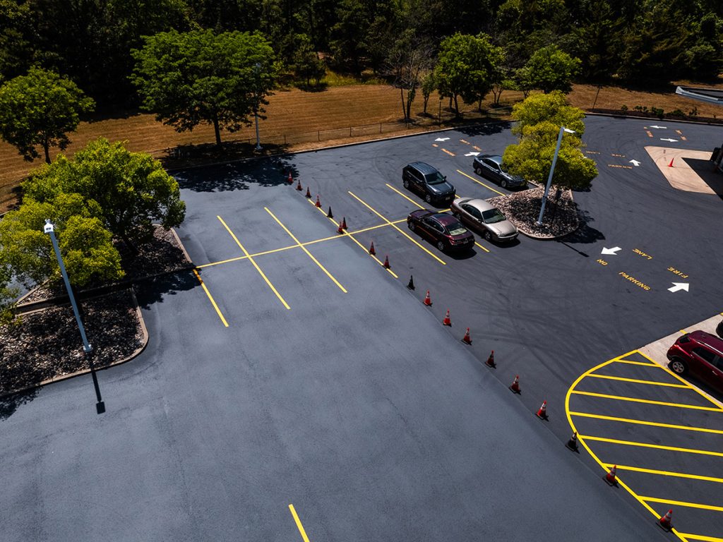 nicely paved blacktop