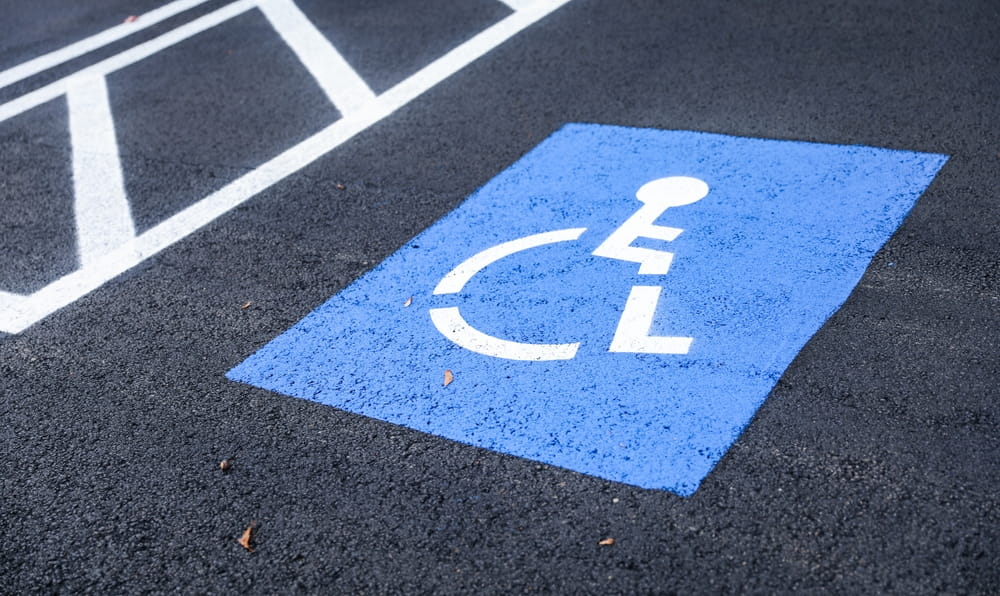 handicap parking spot