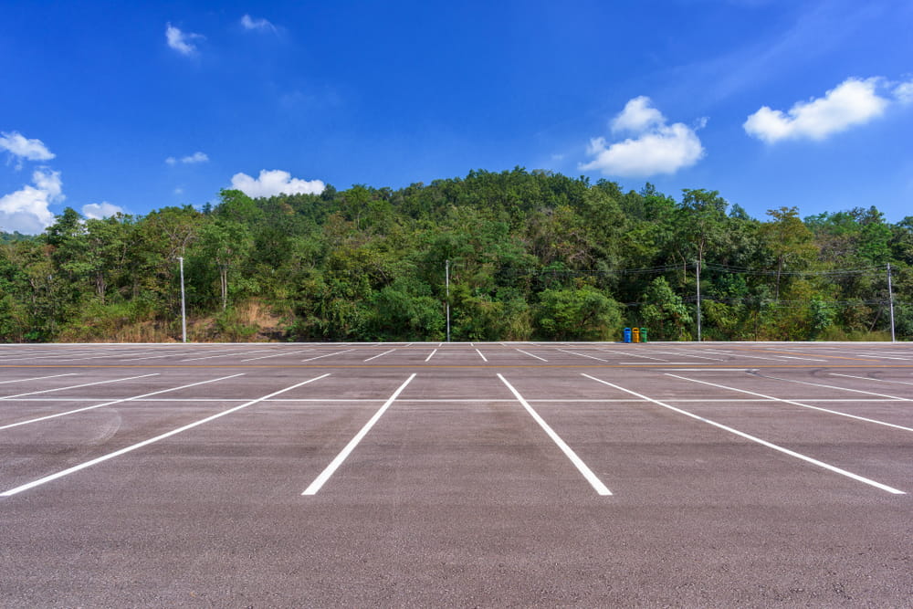 empty parking lot