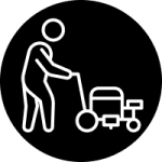 Worker Marking Pavement Icon